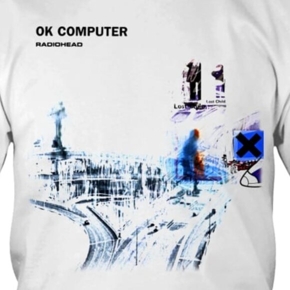 Radiohead OK Computer 1997 T Shirt Retro Rock Album Graphic Fan Gift Vintage 89 - Picture 2 of 5